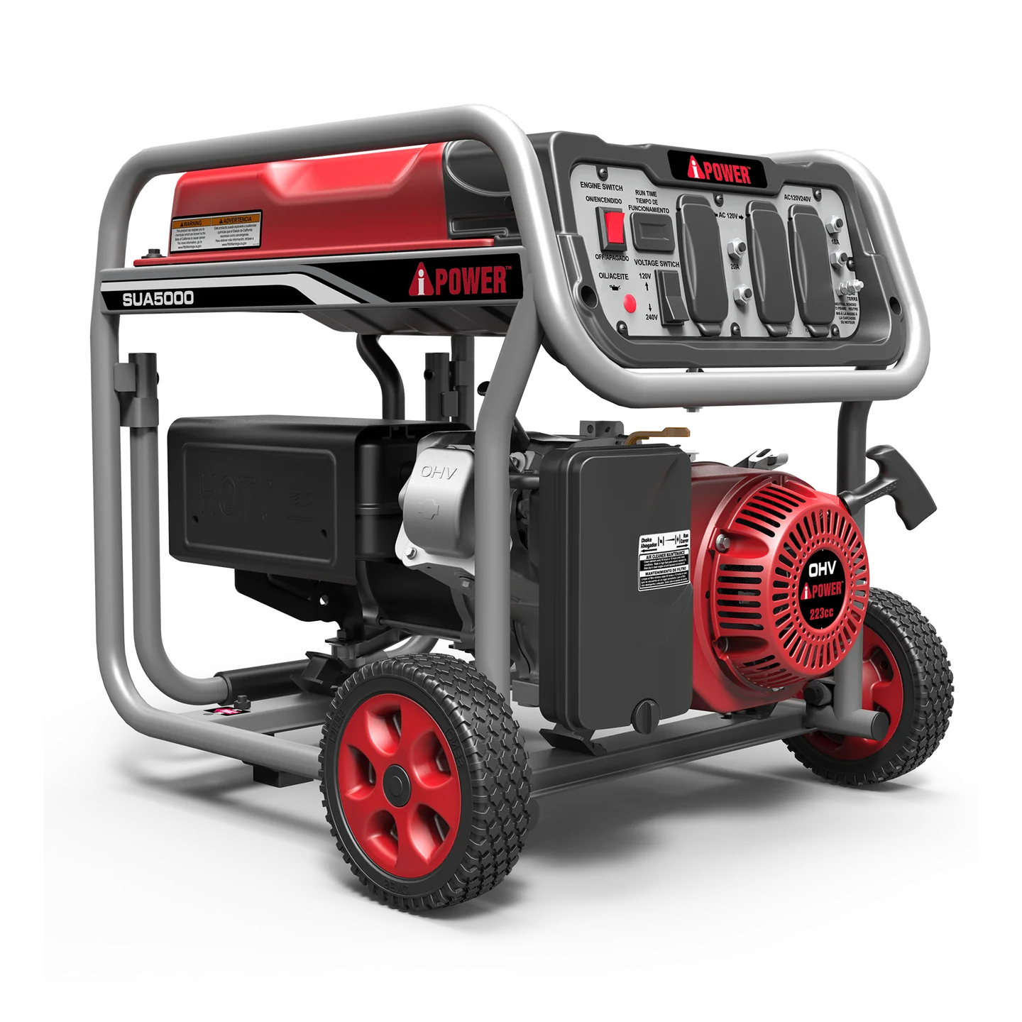 Generador A-ipower SUA5000E Starter y Manual 110/220V - Imagen 2