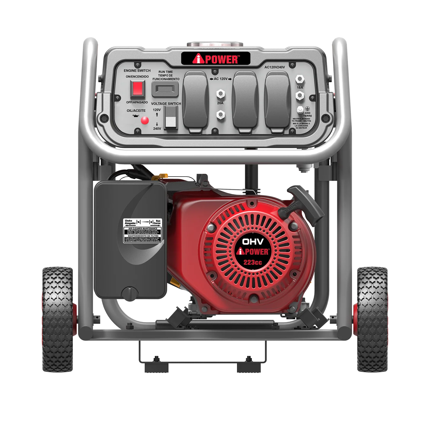 Generador A-ipower SUA5000E Starter y Manual 110/220V - Imagen 3