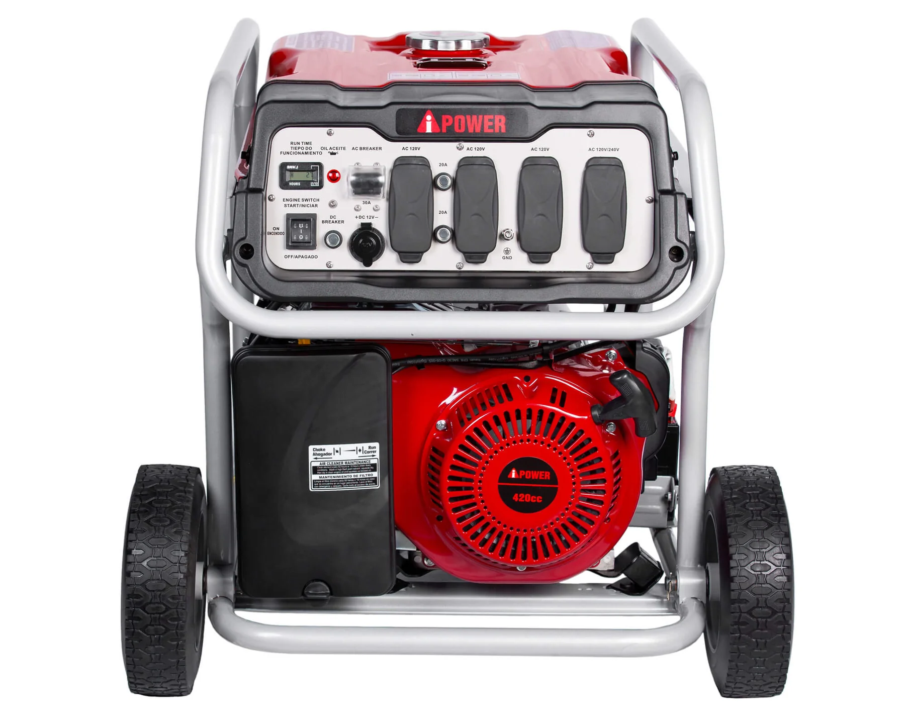 Generador A-ipower SUA9000E Starter Y Manual 110/220V 14 HP - Imagen 3