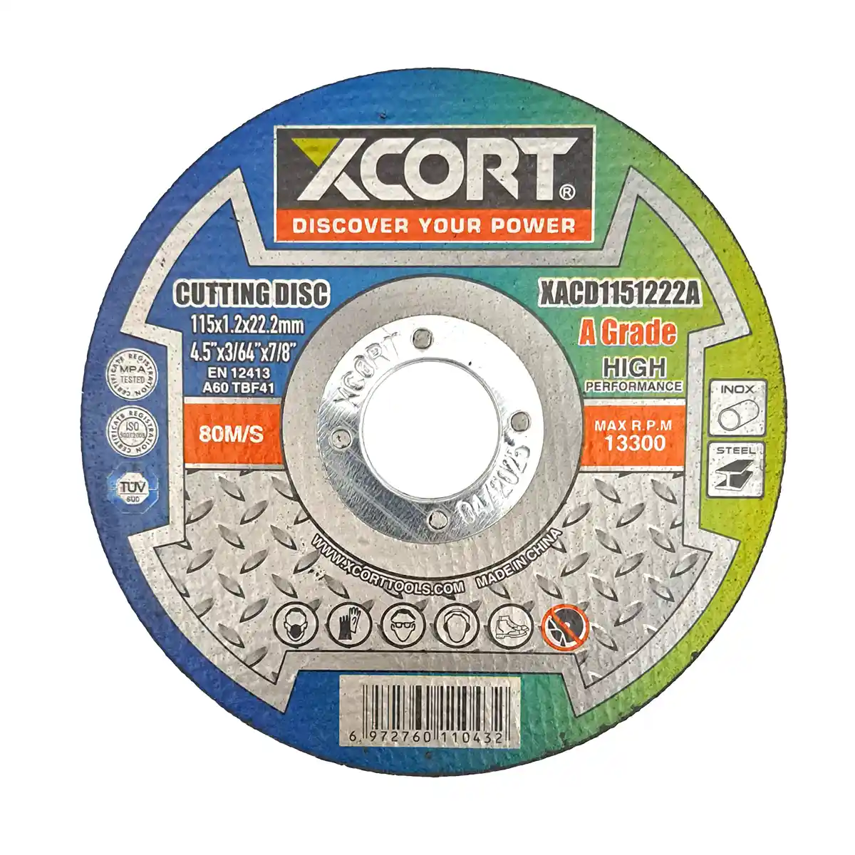 Disco Xcort Corte Metal A Inox 4.5 X 3/64 X 7/8 XACD1151222A