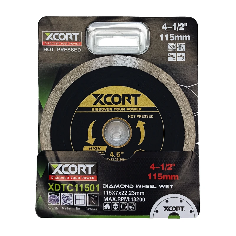 Disco Xcort De Diamante 4.5 X 7/8 Rin Continuo Corte Fino XDTC11501 - Imagen 2