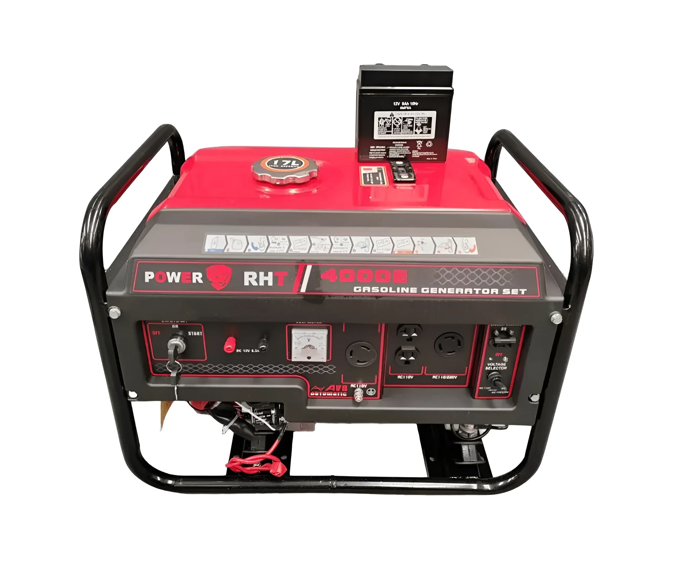 Generador Power RHT 3800W Gas 7 HP 4000E 110/220V Gas Manual/Starter