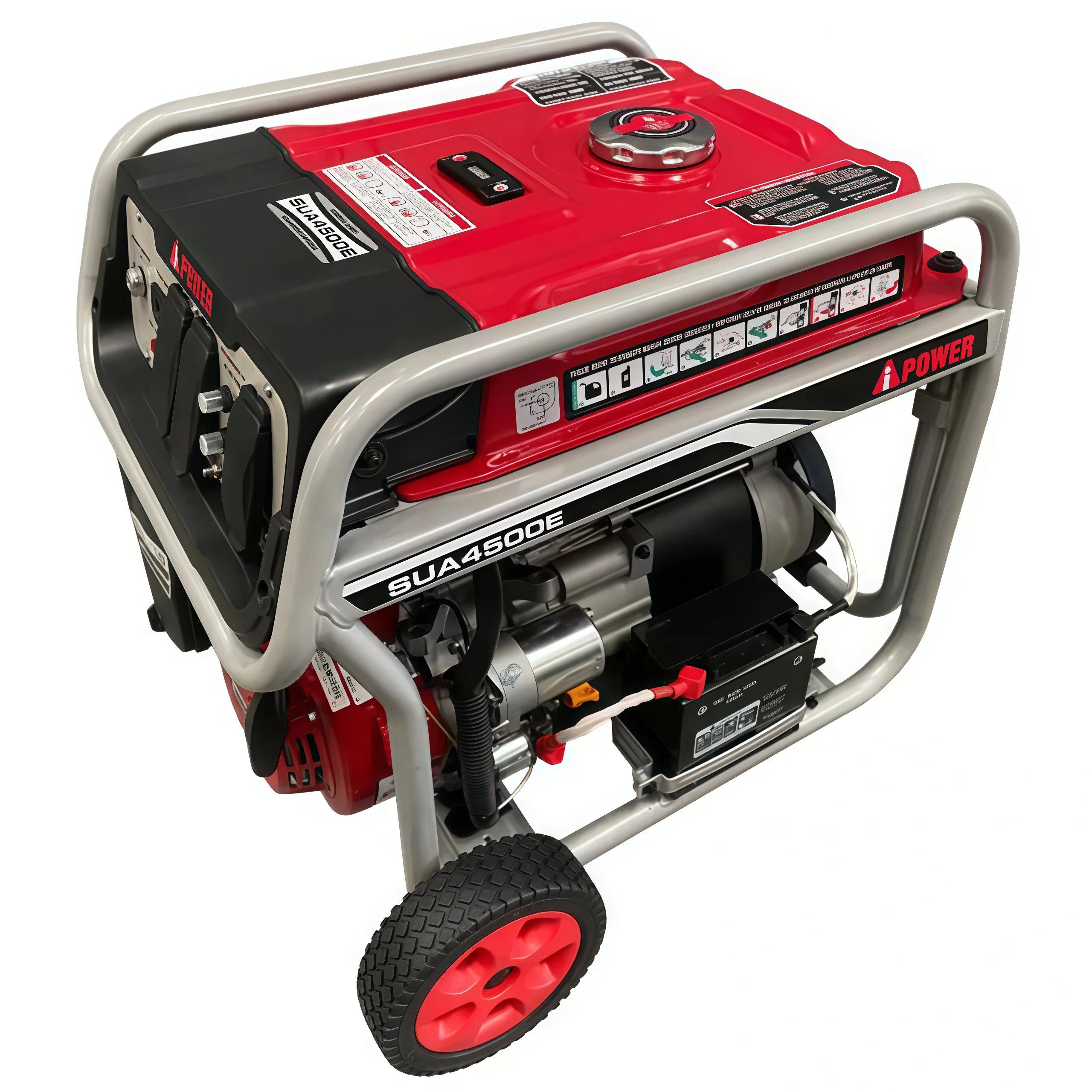 Generador A-ipower SUA4500E Starter Y Manual 110/220V 4 Tiempos